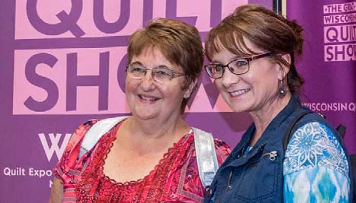 Two women posing for a picture