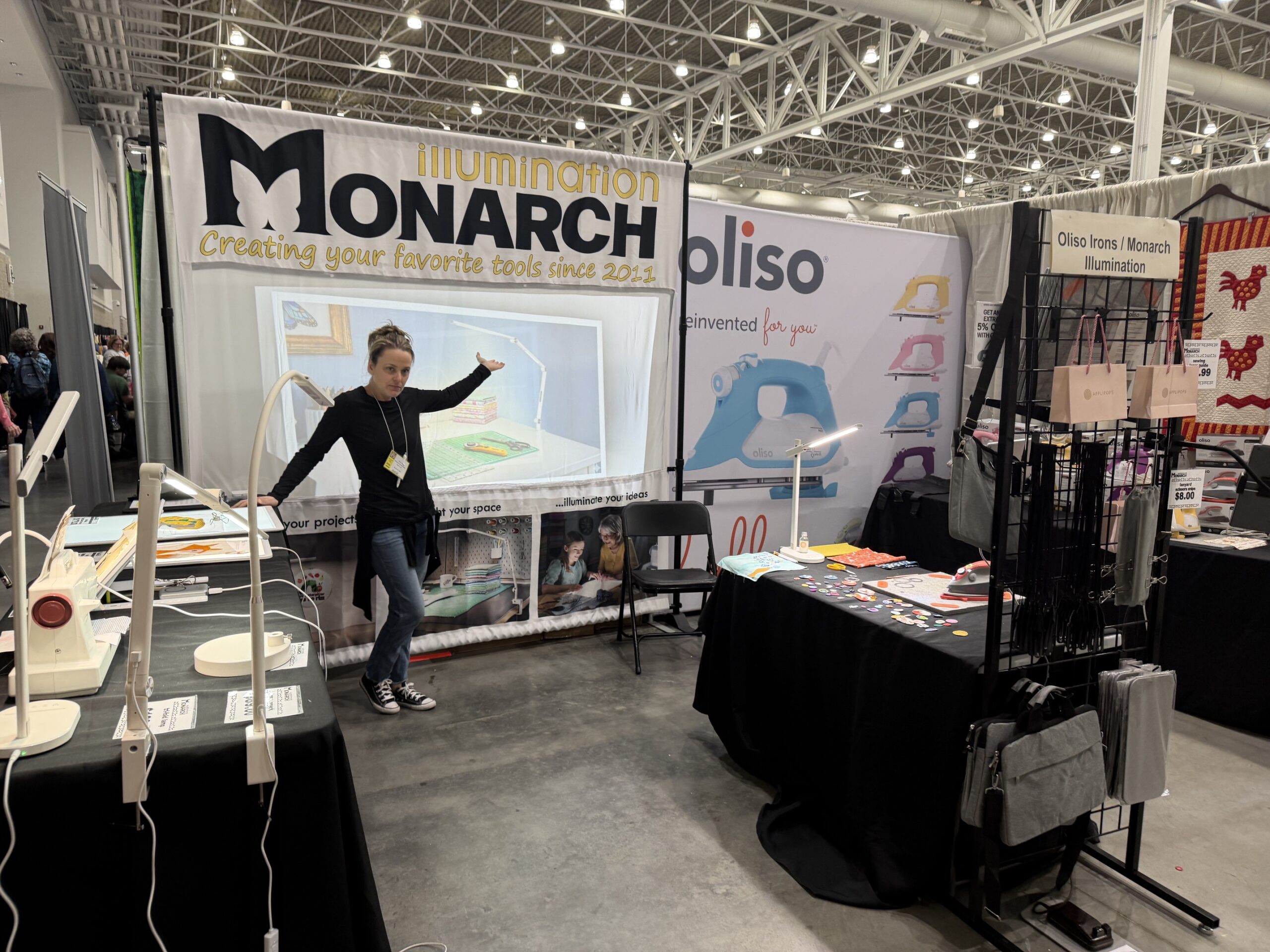 Oliso Irons & Monarch Illumination vendor booths